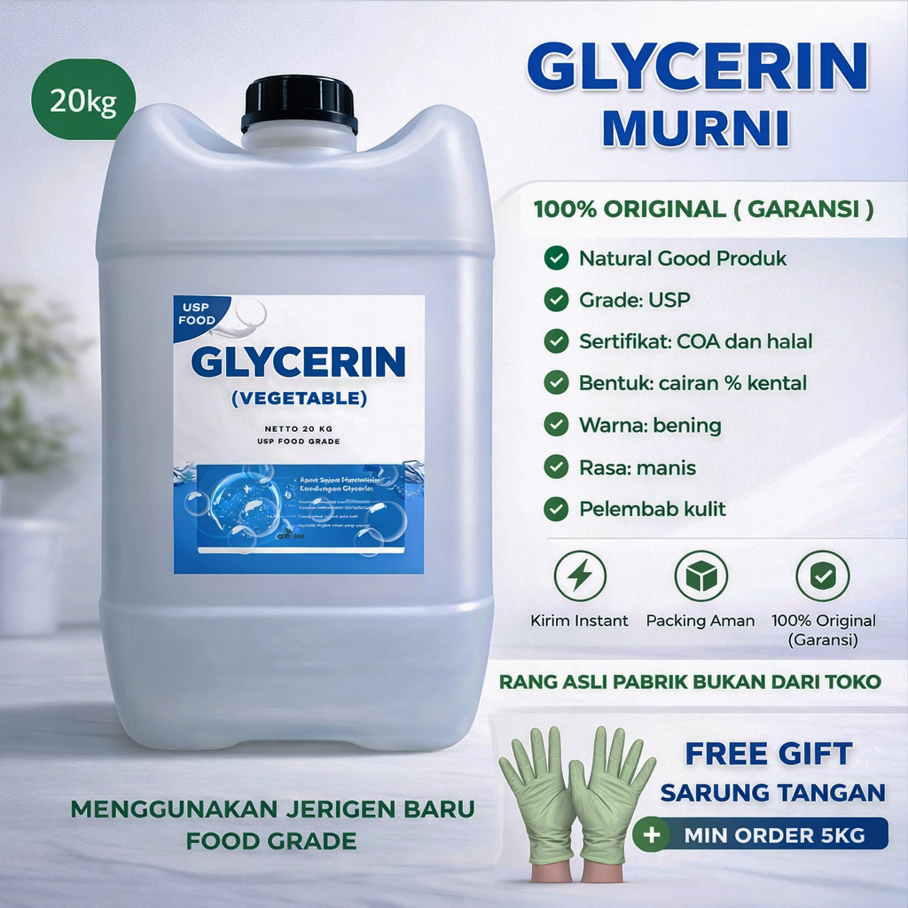 Gliserin Murni 20KG VG Food Grade – Glycerin / Glycerol