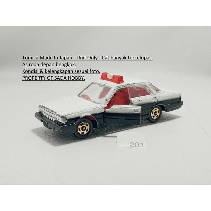 Vintage  No 58 Nissan Cedric 4 Door Patrol Car Japan Tomica Diecast Miniatur