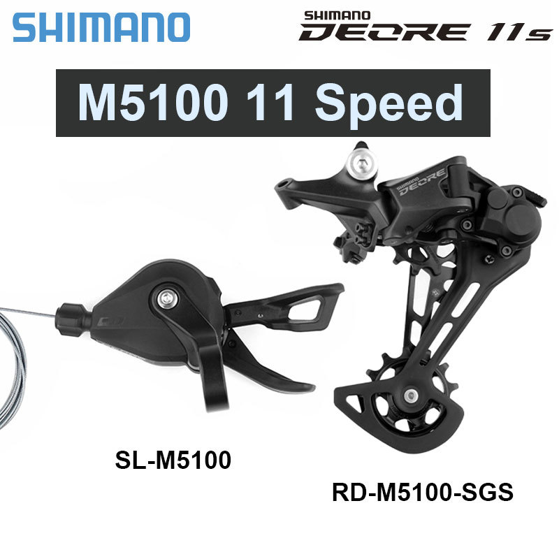 Shimano Deore M5100 11S MTB Rear Derailleur Shadow 1x11 Speed Set Gear Sepeda Gunung Tuas Pemindah G