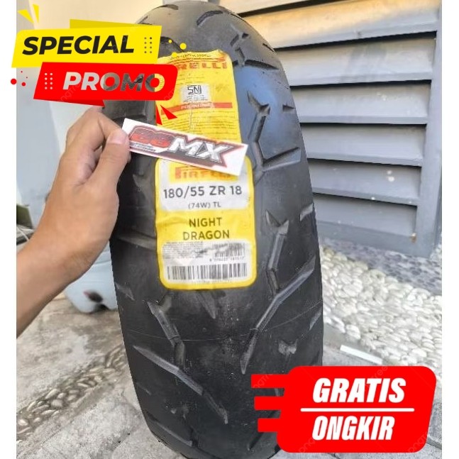 Ban Pirelli Night Dragon 180/55-18 Ban Belakang Moge Tubeless Harley Davidson