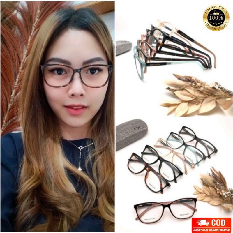 Frame Kacamata Cateye Premium TIFFANY& CO. 58763 Bisa Cod