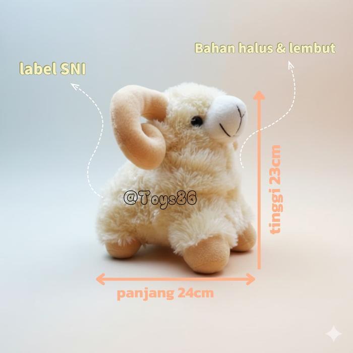 Boneka Domba souvenir Aqiqah - Tanduk Gold