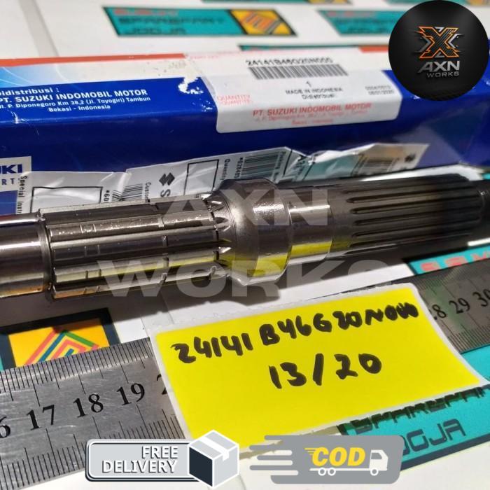 AXN- 24141B46G20N000 Shaft As Output Gardan Mata 13-20 Suzuki Spin 125 Original
