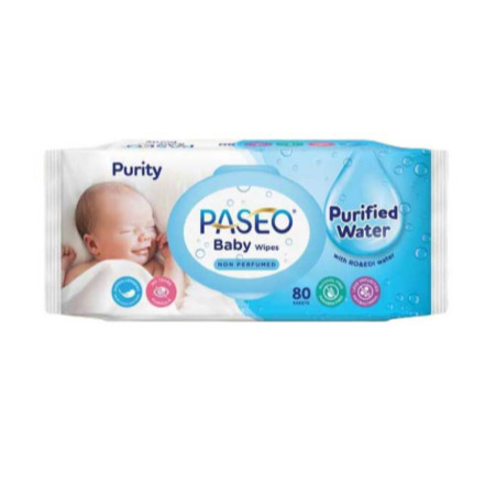 Paseo Baby Purified Water Wipes Tisu Basah 80sheets