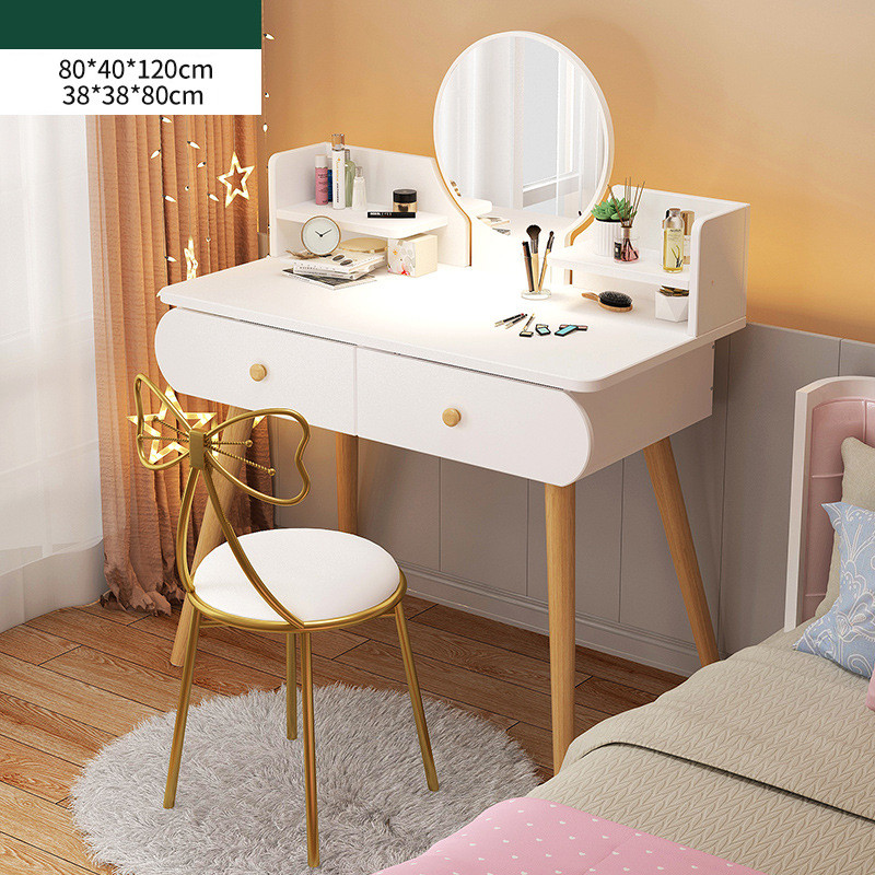 Homedoki Meja Rias/Meja Rias Modern Minimalis/Meja Rias Putih /Meja Rias Minimalis/Meja Rias Aesthet