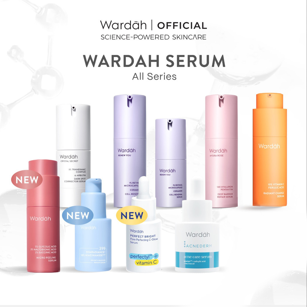 [Wardah Exclusive Member] WARDAH Serum Complete Series For Every Skin Concern - Exosome PDRN, Retina