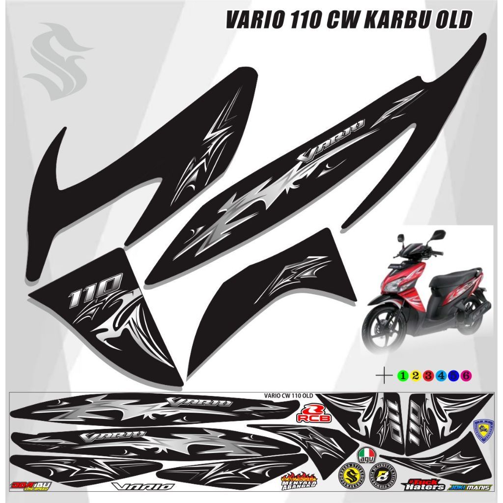 STRIPING VARIASI VARIO OLD CW 110 VARIASI