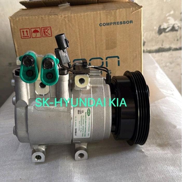 COMPRESSOR COMPRESOR KOMPRESOR AC 97701-25000 HYUNDAI AVEGA VERNA GETZ MATRIX ACCENT - ASLI HANON BE