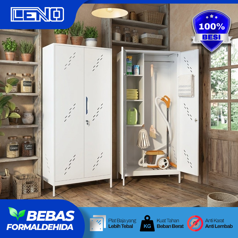 Lemari Alat Kebersihan Lemari Sapu Besi Lemari Janitor Besi Cleaning Cabinet Storage Alat Pembersih