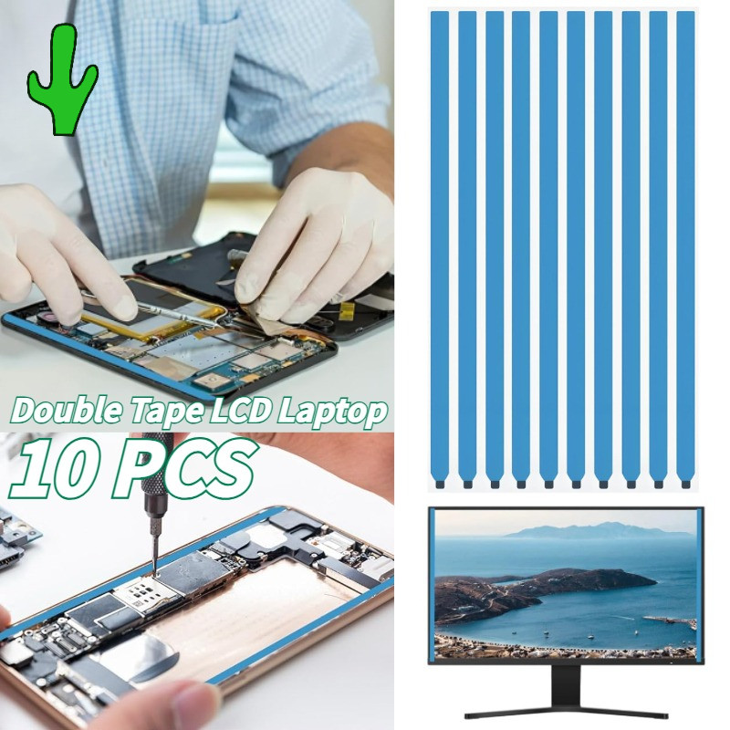 10Pcs Double Tape LCD Laptop Tanpa Bracket tidak mudah putus / Lakban Double Tape LCD LED Laptop Kom