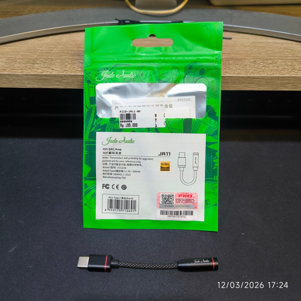 FIIO Jade Audio JA11 Portable DAC and Headphone Amplifier Hi Res Audio Customizable PEQ iOS Android 