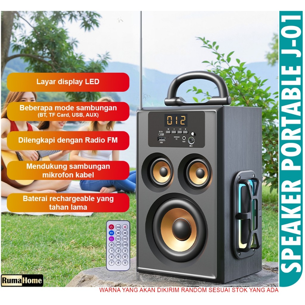 Fleco Super X-Bass Speaker karaoke Bluetooth fleco Super Bass