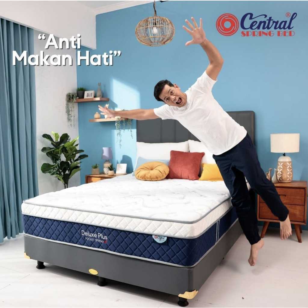 Central - Deluxe Plus Pocket Springbed T33CM Single Doubel King Size 120 160 180 Kasur Matras Tidur 
