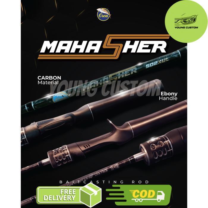 Joran Orca Mahasher Baitcasting Fuji 502UL dan 502XUL - 502XUL -young