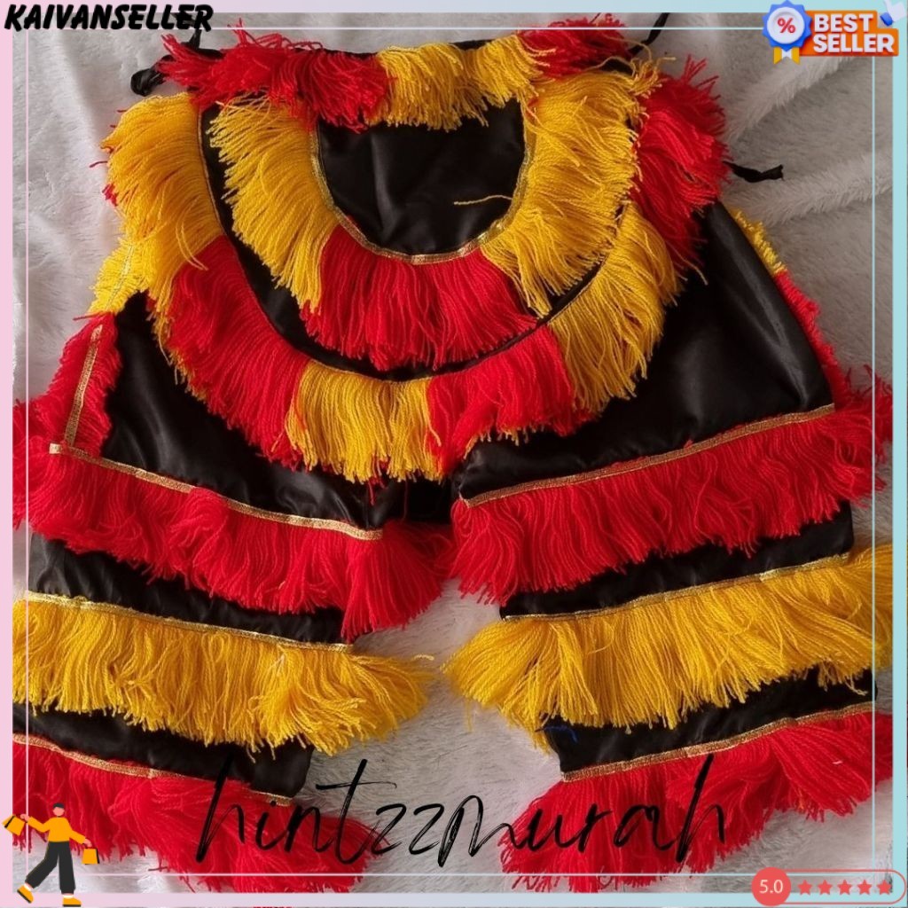 Celana Barong Anak Pentas + Embong Jaranan Umur 3-10 Tahun / Celana Ganongan / Celana Kuda Lumping D