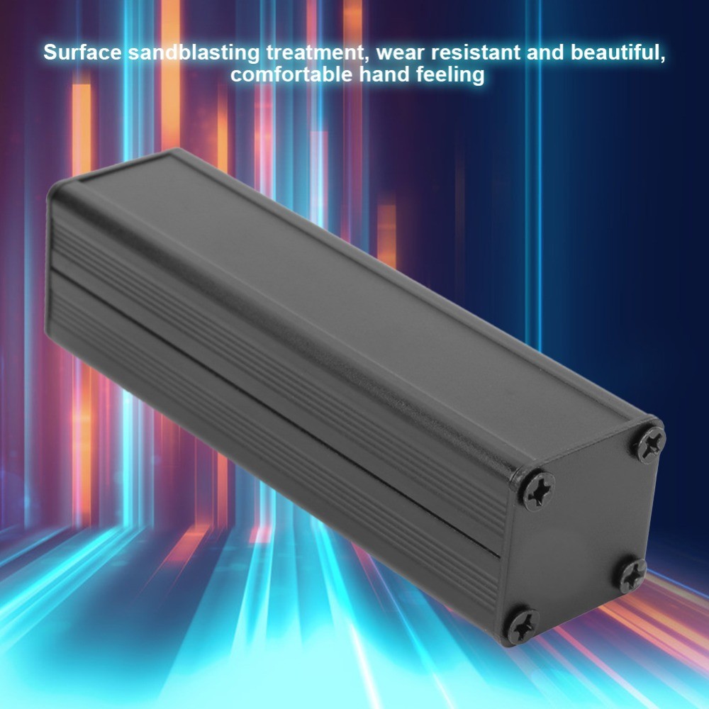 25*25*90mm Aluminum Box Split Type Black Aluminum Cooling Case Aluminum Circuit Board Aluminum Box P