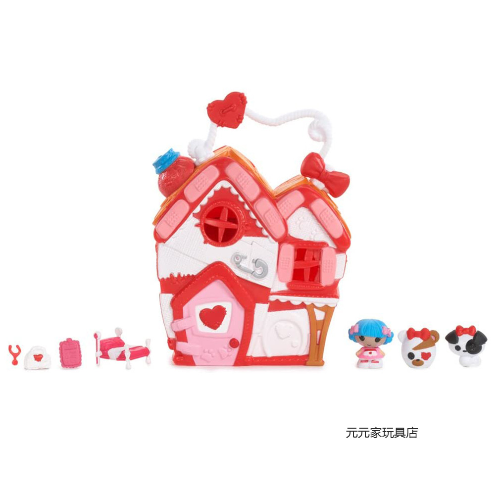 LalaloopsyTinies Action Figure Crumbs House Rosie's Pet Hospital Mini Doll Pet Mini Doll Pet Model T