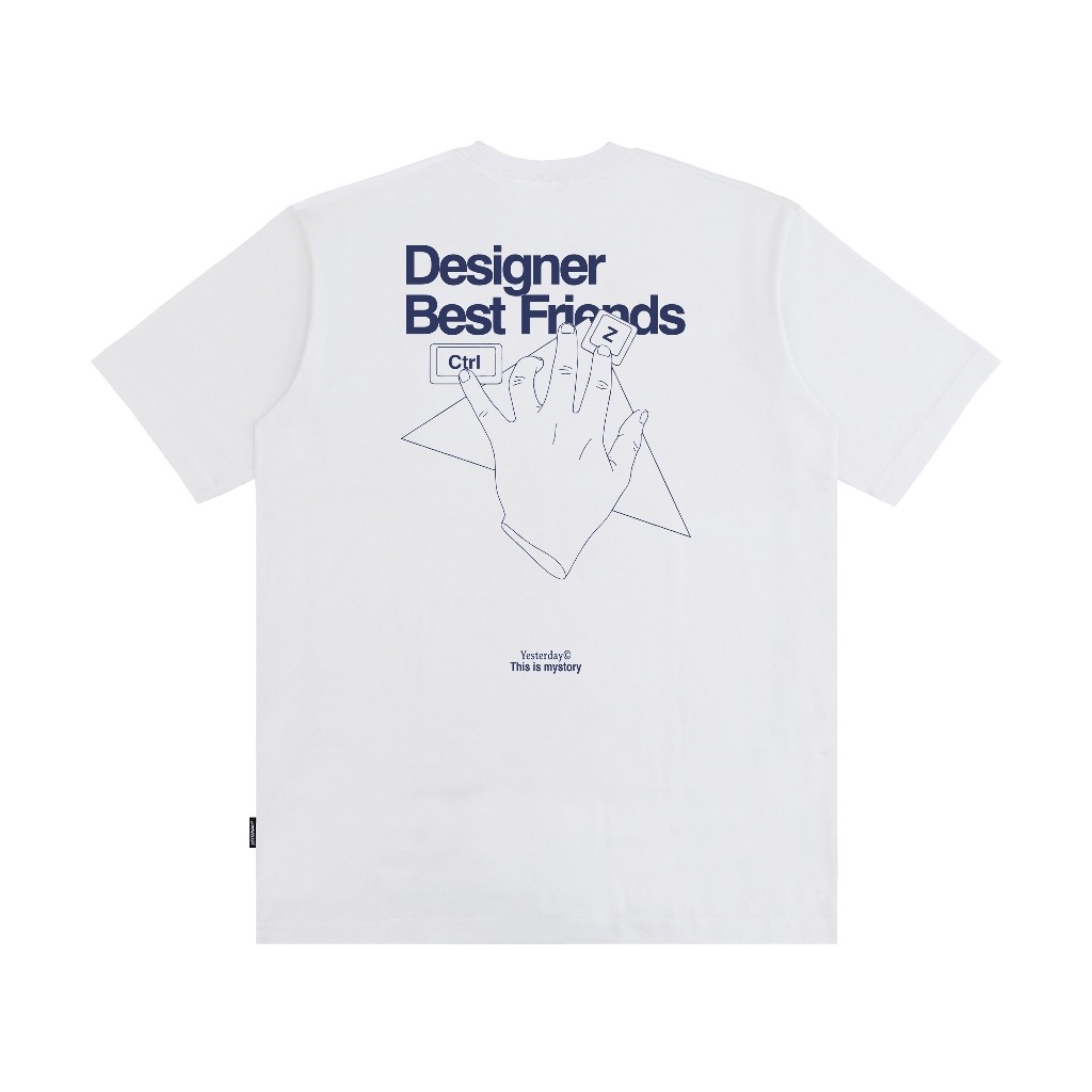 Yesterday – Baju Kaos Distro Pria Original T-Shirt Pria Cowok Keren Putih Design Original