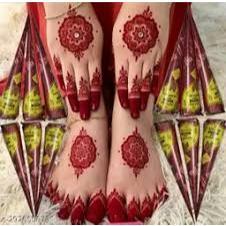Golecha Henna Tangan & Kuku BPOM Halal, Warna Maroon Merah Coklat - Henna Pacar & Body Art