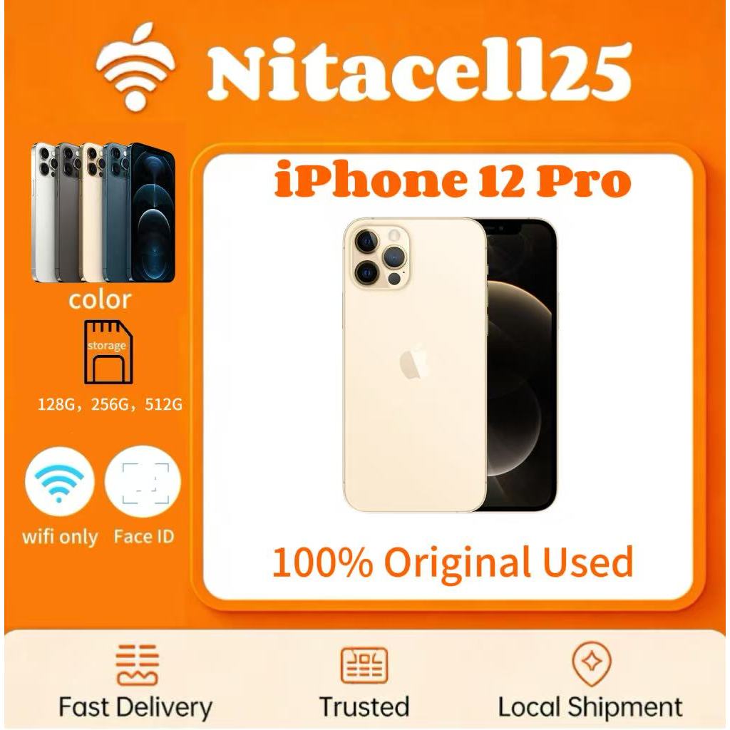 IPHONE 12 PRO WIFI ONLY 128GB/256GB/512GB Bekas Second Original Mulus Fullset Game/Live/Merekam Vide