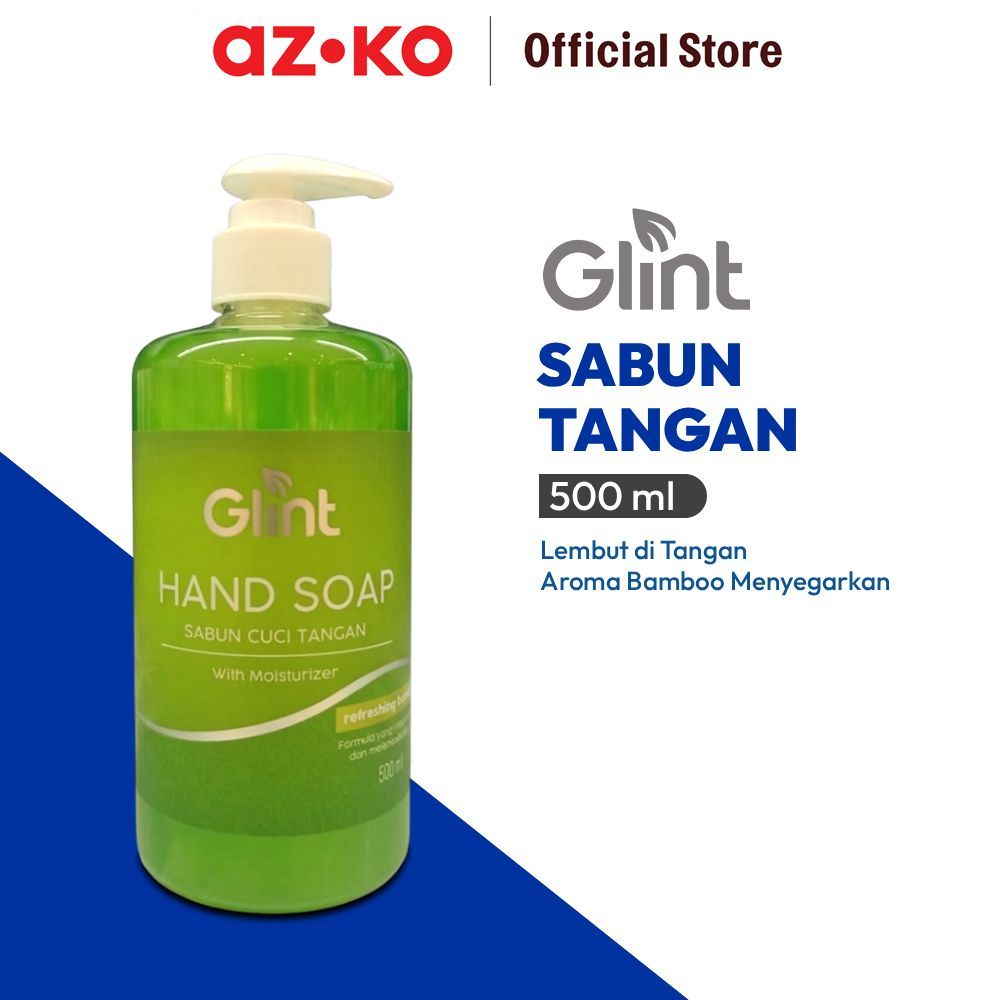 AZKO Glint 500 ml Sabun Cuci Tangan Bamboo Minerals Hand Soap Liquid Alat Kebersihan Tangan Perlengk