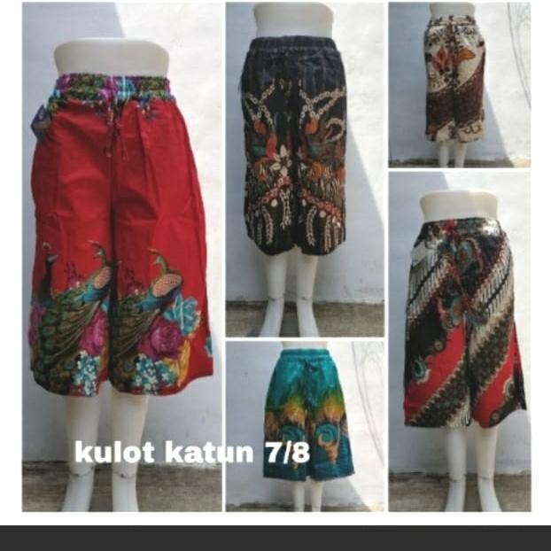 Aest Outfit CELANA KULOT BATIK 7/8/CELANA BATIK WANITA - all size, RANDOM