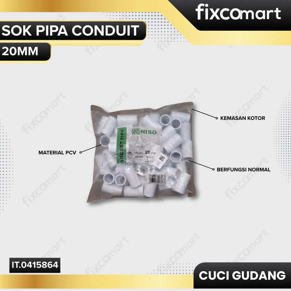 GARAGE SALE-Niso Sok Pipa Conduit 20mm