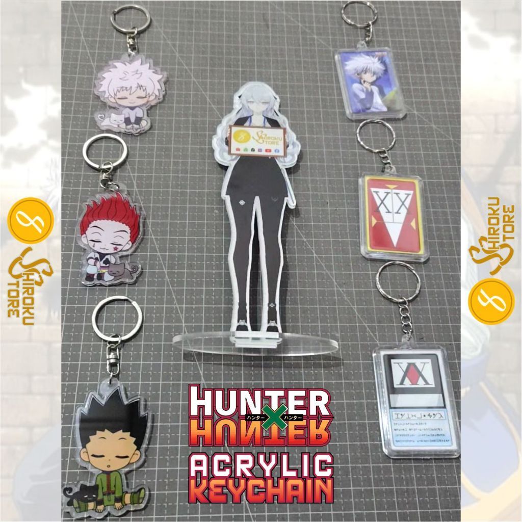 Gantungan Kunci Anime Hunter x Hunter / Ganci Gon Killua Hisoka Hunterxhunter License Card Keychain