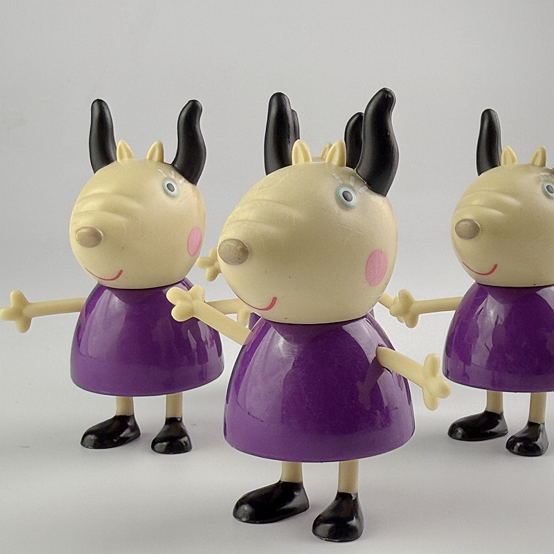 Hasbro1Pcs 8cm Mrs. Gazelle dolls Peppa Pig Toy Action Figure George Toys Anime Party Toys ildren's 