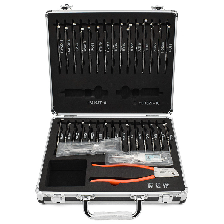 Sturdy Lishi 32pcs Lock Pick Tool Set Professional Car Locksmith Kit