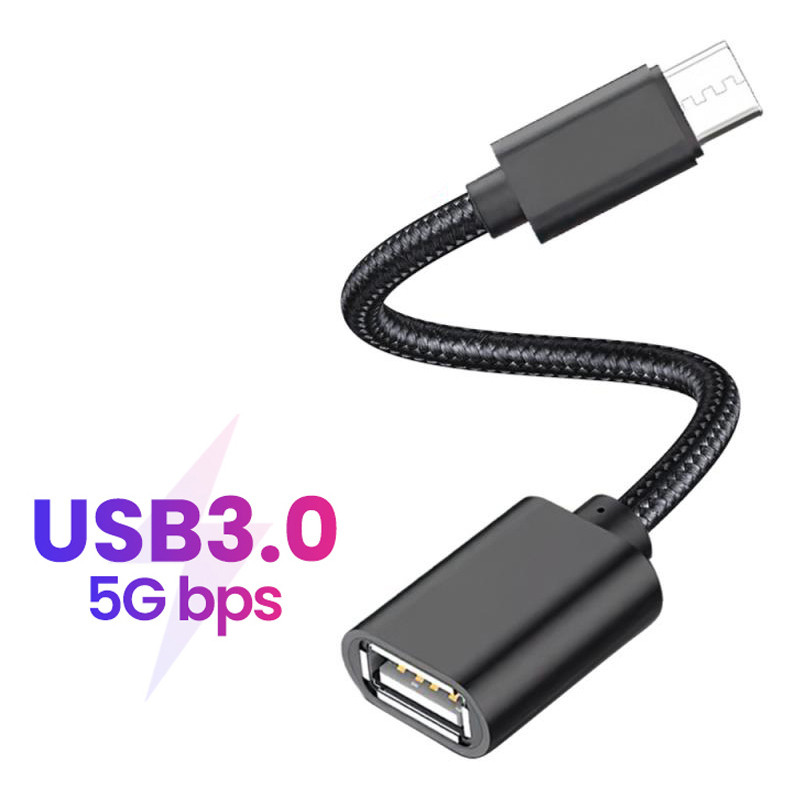 OTG Adapter Type USB C Cable OTG USB Cable Type C To USB Type A For Macbook Air Pro Samsung Xiaomi A