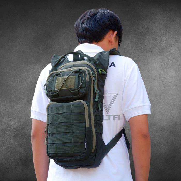 PROMO  DLTA BAGPIT X PRO Tas Ransel Tactical Tas Gowes Army Pria Wanita - GREEN