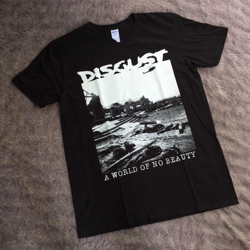 (COD) Monggo kaos band Disgust original resmiii not corrupted burgerkill seringai program party