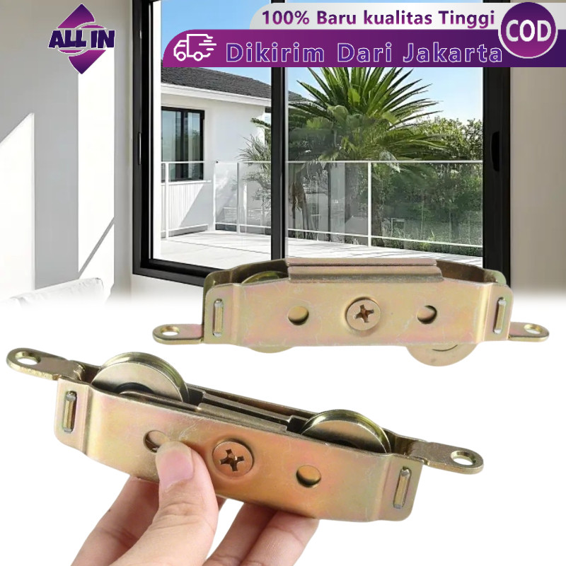 Roda Bawah Sliding Double / Roda Bawah Pintu Geser Pintu Lemari Jendela