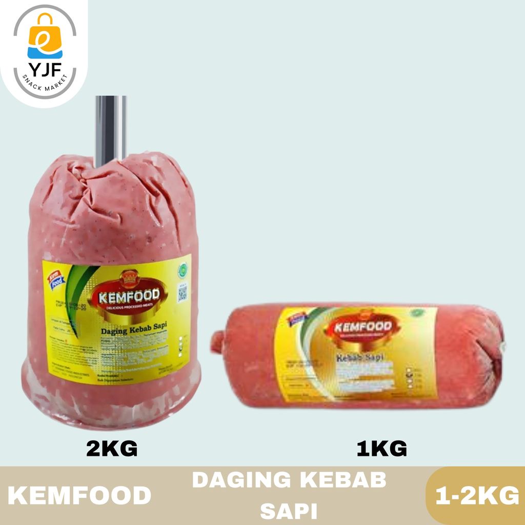 Kemfood Daging Kebab Sapi 1-2kg / Daging Isi Kebab