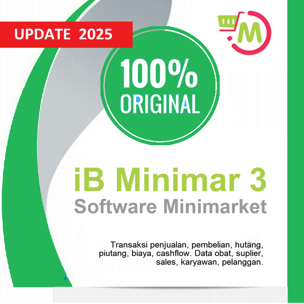 Software Aplikasi Kasir / Toko /  Minimarket - iB Minimar 3.0
