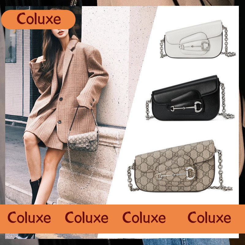 Gucci harga termurah di Shopee tas bahu mini GUCCI HORSEBIT 1955 asli tas bahu wanita