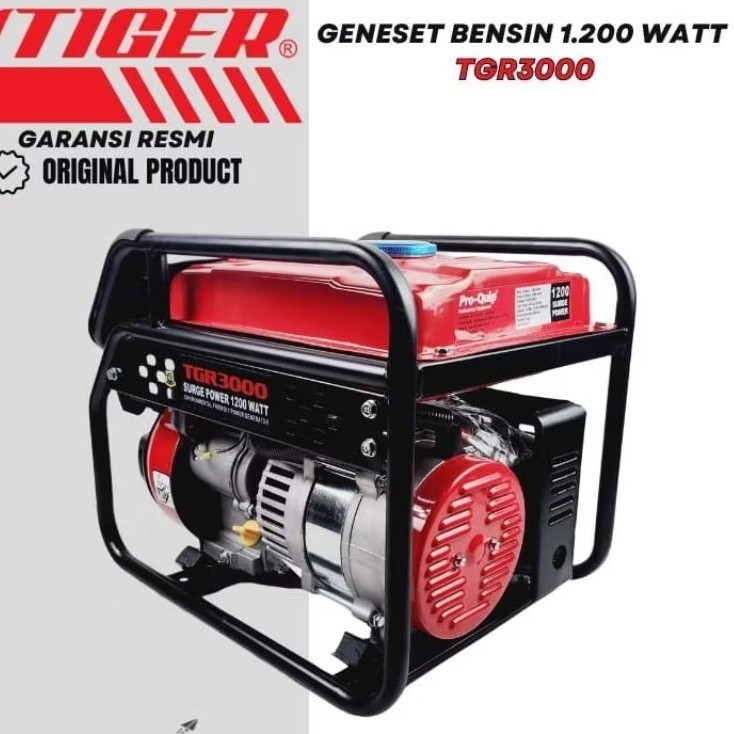 VS MESIN GENSET TIGER TGR3000 / FLOKY3300 1200WATT 4TAK / gasoline generator tgr3000 1200watt