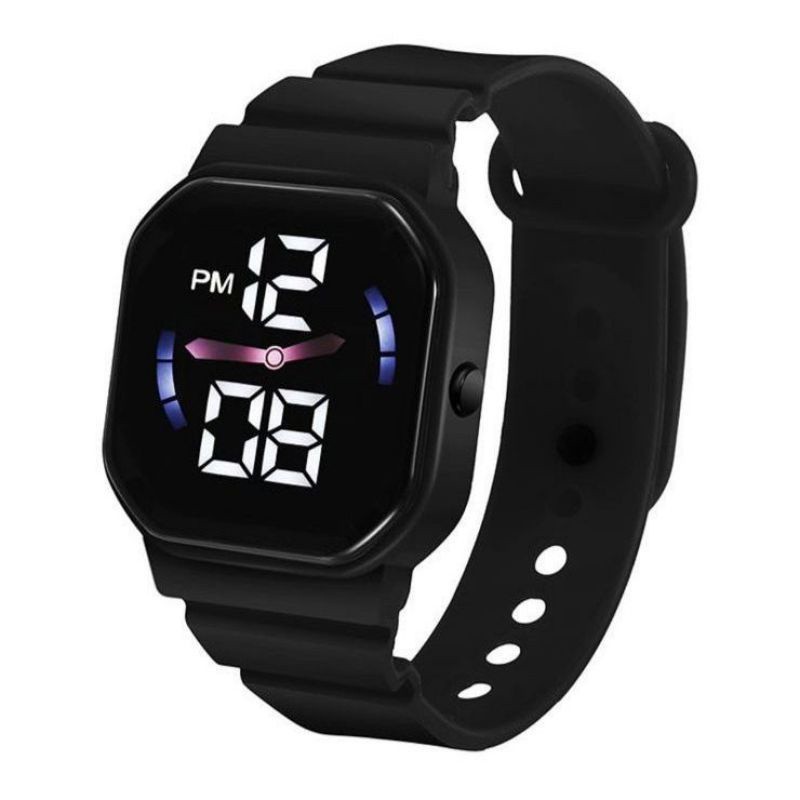 Jam Tangan Led Digital Pria Wanita Couple Murah Grosir Jam Tangan Rubber Petak