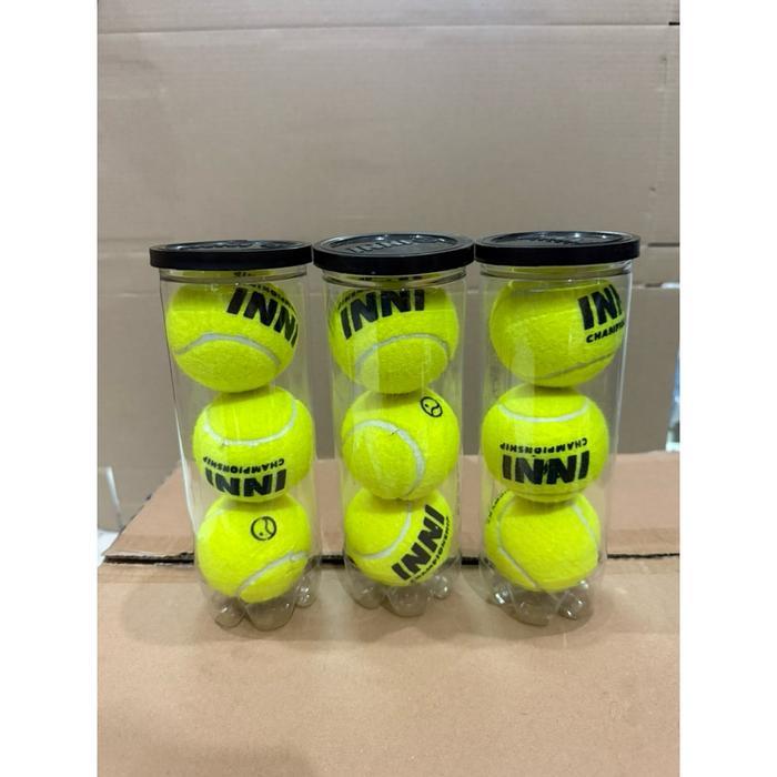 Bola tenis lapangan championship nassau ( INNI ) ISI 3 / Tennis training ball bola latihan isi 3 INN