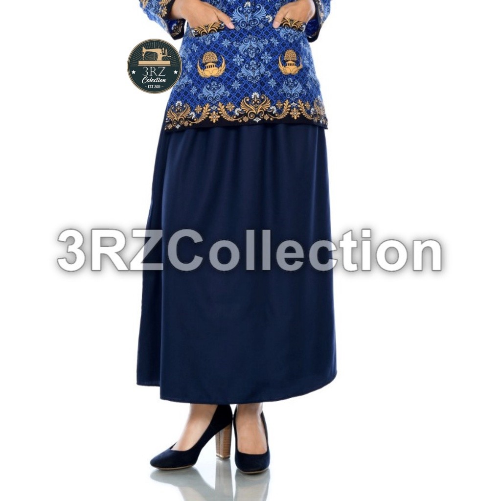Promo Rok Navy Biru Dongker Panjang Celana Navy Dinas Wanita Rok/Celana Putih PNS Wanita
