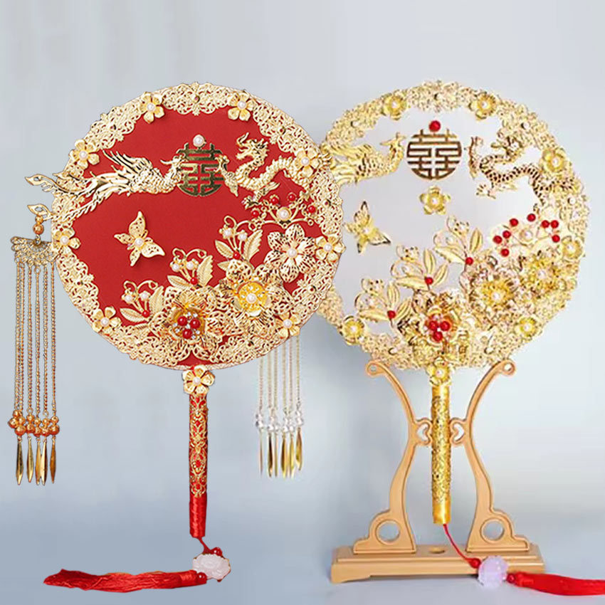 Kipas Sangjit Wedding Bride / Kipas Chinese Wedding / Kipas Sangjit Merah Wedding / Kipas Sangjit