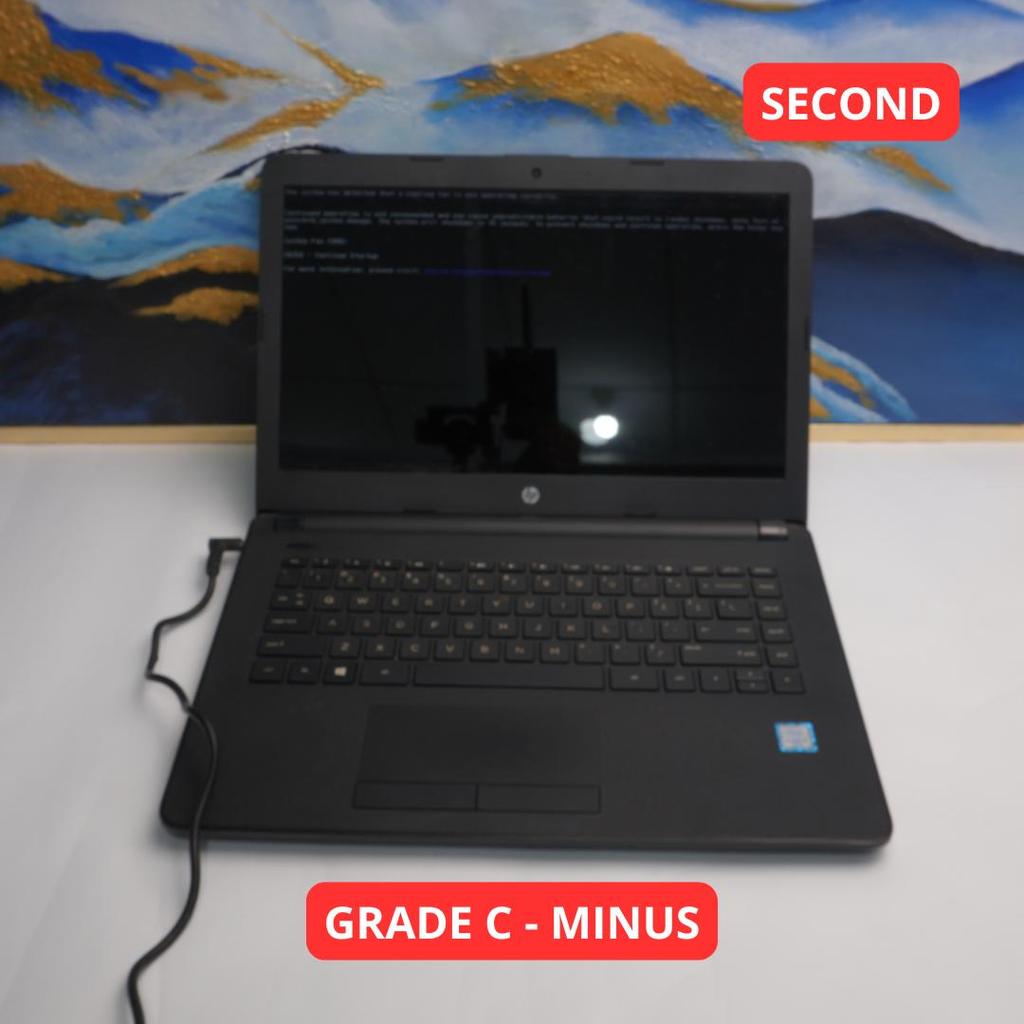 HP LAPTOP 14-BS0XX I3 6006U 4 GB (14") GRADE C - MINUS LAPTOP SECOND ORIGINAL SINAR MUTIARA CELL