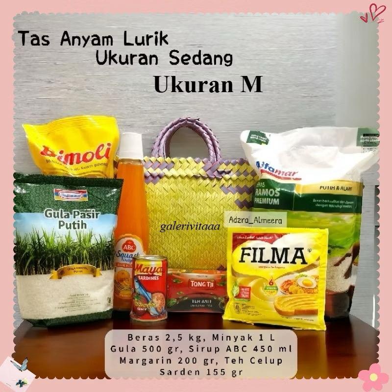 galerivitaaa Tas Anyaman Lurik M Sedang / Tas Anyaman Size M Lurik / Tas Anyaman Hajatan / Tas Anyam
