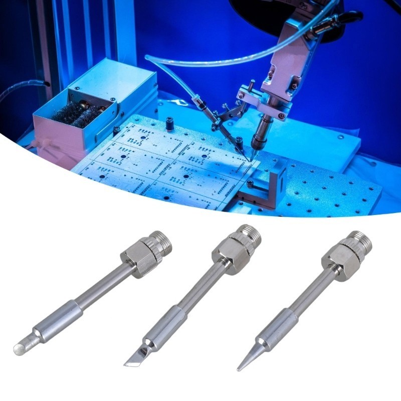 3Pcs Soldering Iron Tip for USB Soldering Iron Head Threaded Interface USB Powered Soldering Iron Ti