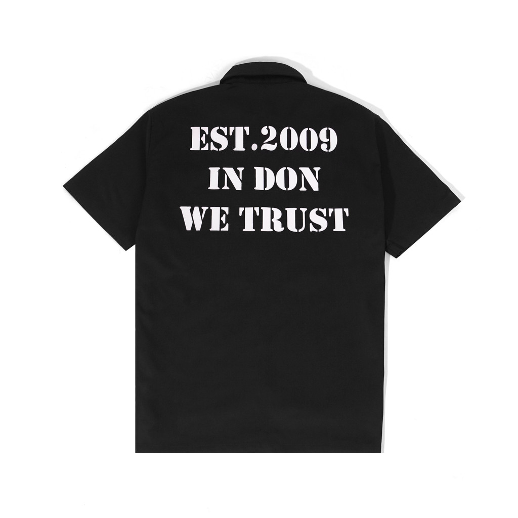 The Don's House AXWEL BLACK - Shirt The Don's House Kemeja Workshirt Unisex