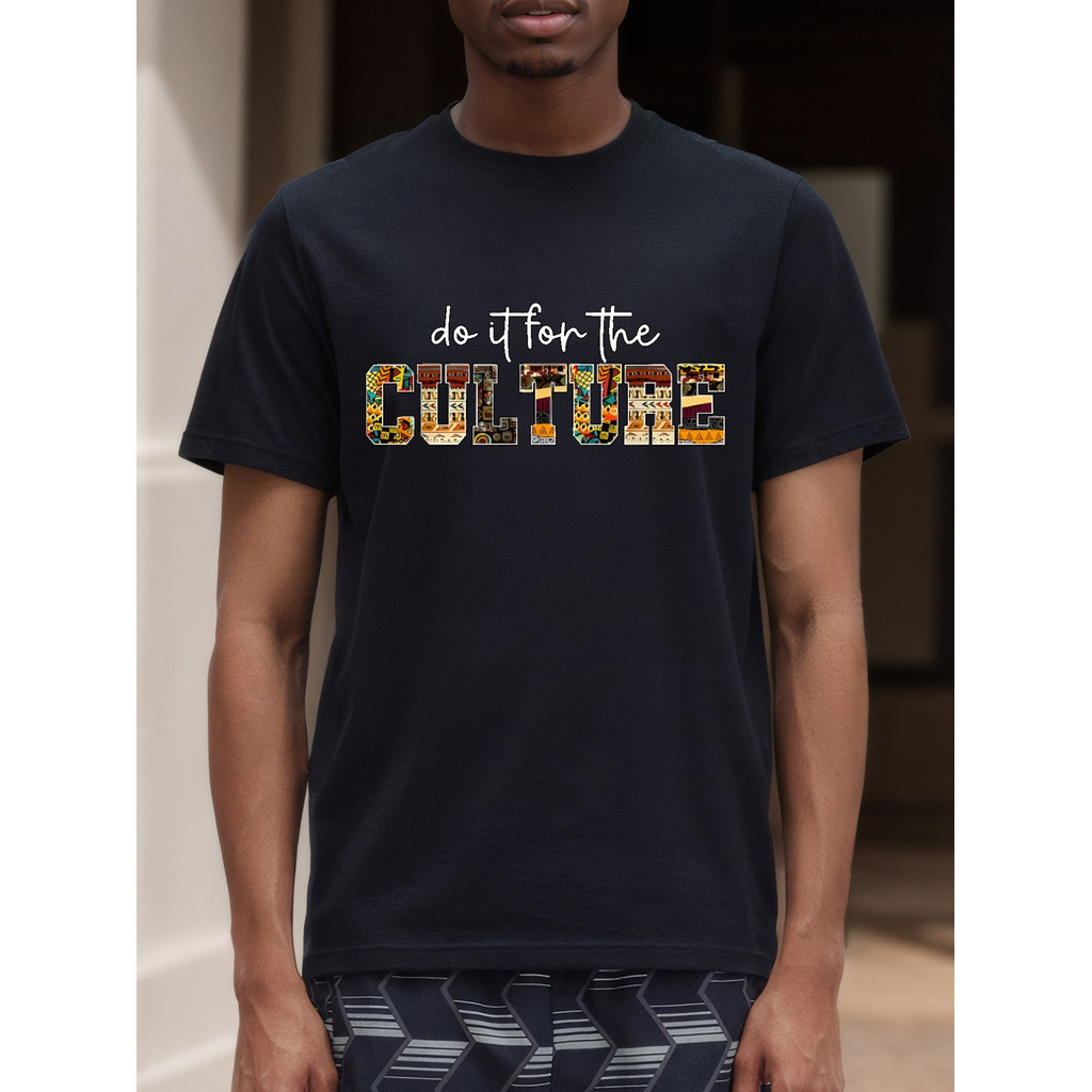 Kaos Pria Black History Month Pride Afrika Dibuat Untuk Budaya Motif Gaya Afrika Cerah