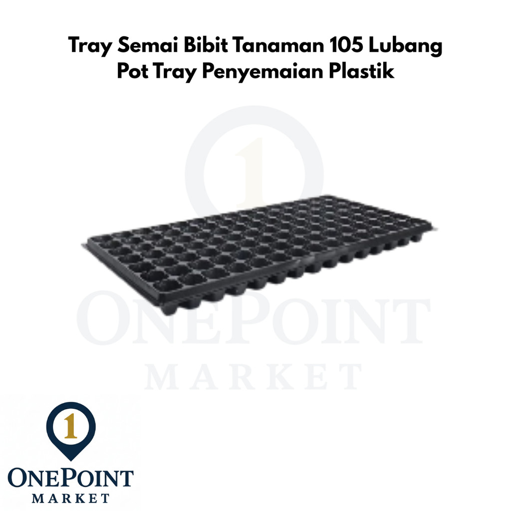 (1 PCS) Tray Semai Bibit Tanaman 105 Lubang Pot Tray Penyemaian Plastik