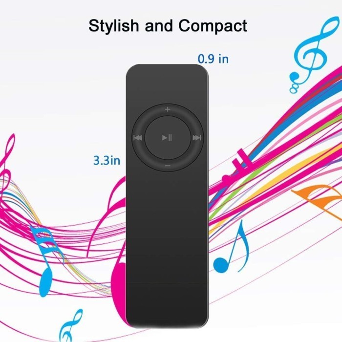 MP3 Player Mini Portable USB 2.0 TF Card Support Memory Up To 32GB Pemutar Musik Saku Headset 3.5mm 