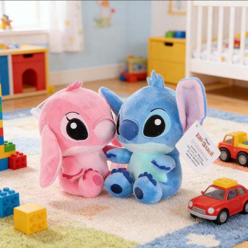 2025 SNEY Lilo & Stitch Plush Toys Pink Lilo Blue Stitch Stuffed Plush Dolls Pent Toys Models Cute B